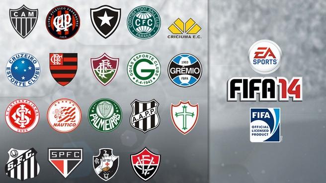 EA's FIFA 14 features 19 officially licensed Brazilian Clubs